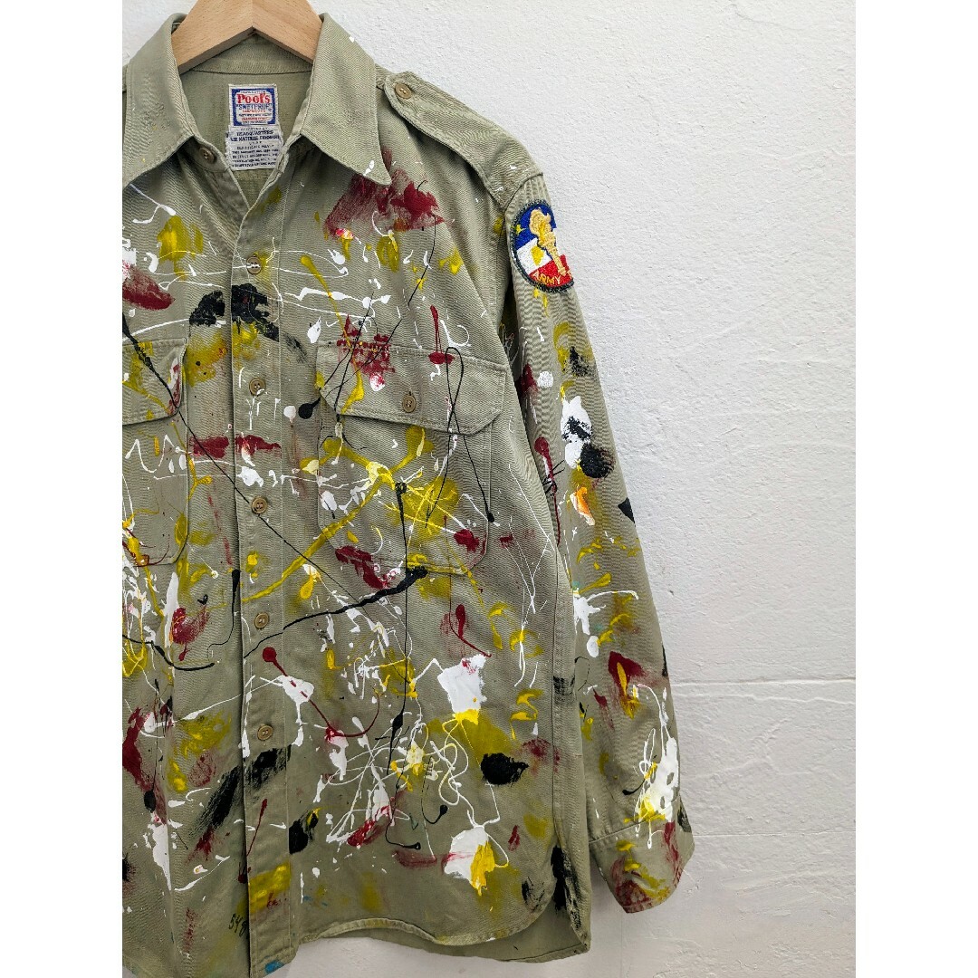 BEAMS(ビームス)のPool's SWETPRUF PAINTING MILITARY JACKET メンズのジャケット/アウター(ミリタリージャケット)の商品写真