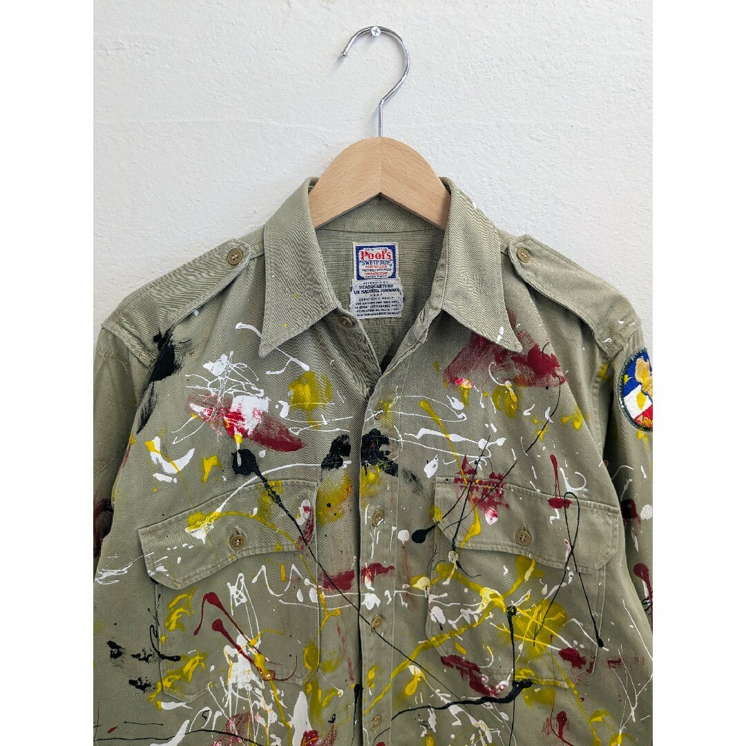 BEAMS(ビームス)のPool's SWETPRUF PAINTING MILITARY JACKET メンズのジャケット/アウター(ミリタリージャケット)の商品写真