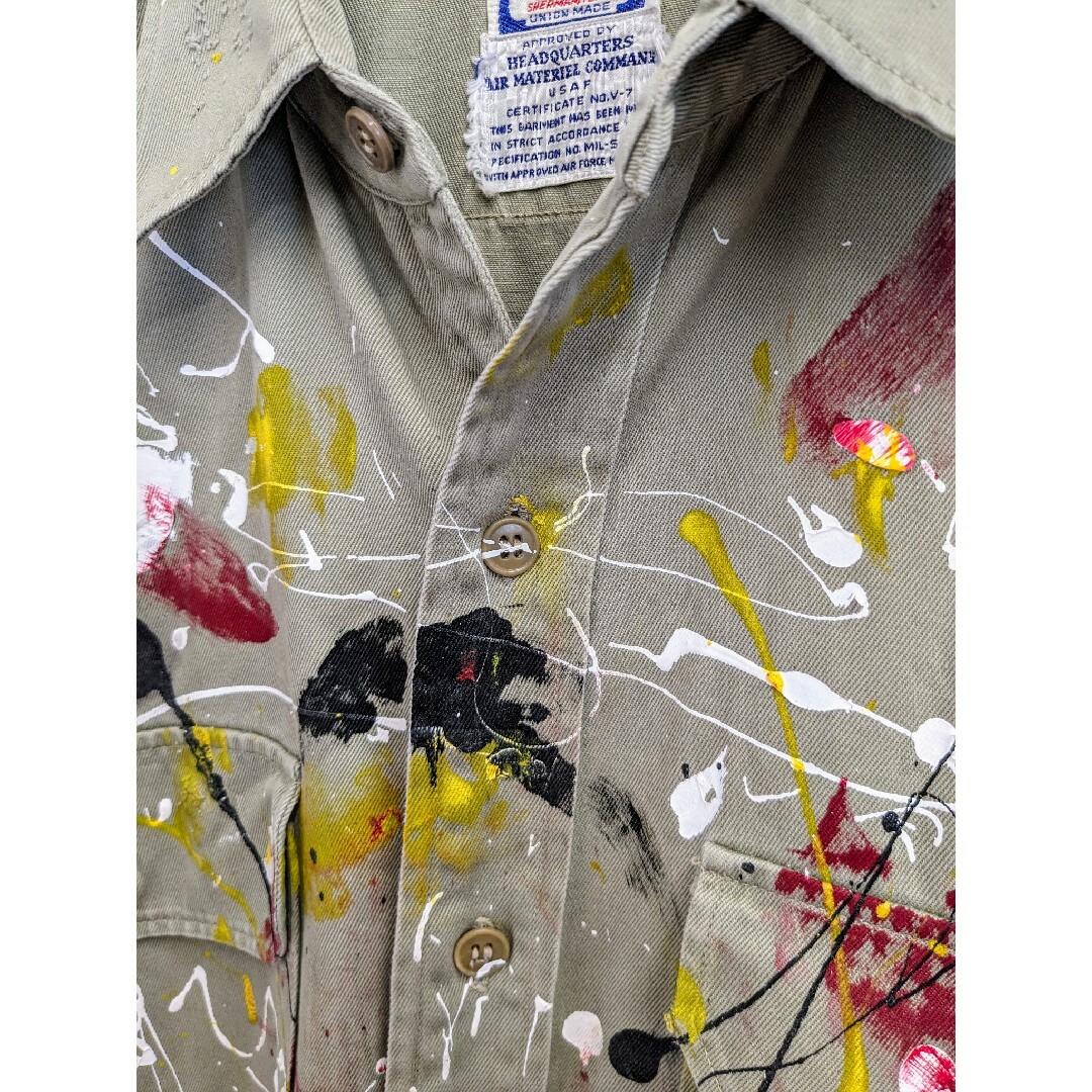 BEAMS(ビームス)のPool's SWETPRUF PAINTING MILITARY JACKET メンズのジャケット/アウター(ミリタリージャケット)の商品写真