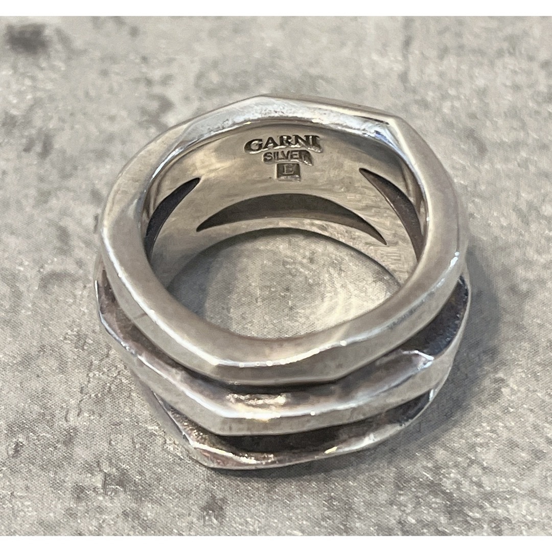 GARNI(ガルニ)の希少 美品 GARNI Narrow Ring ガルニ ナロー リング 19号 メンズのアクセサリー(リング(指輪))の商品写真