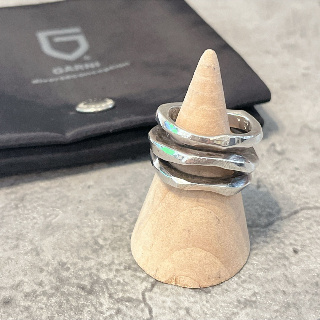 GARNI(ガルニ)の希少 美品 GARNI Narrow Ring ガルニ ナロー リング 19号 メンズのアクセサリー(リング(指輪))の商品写真