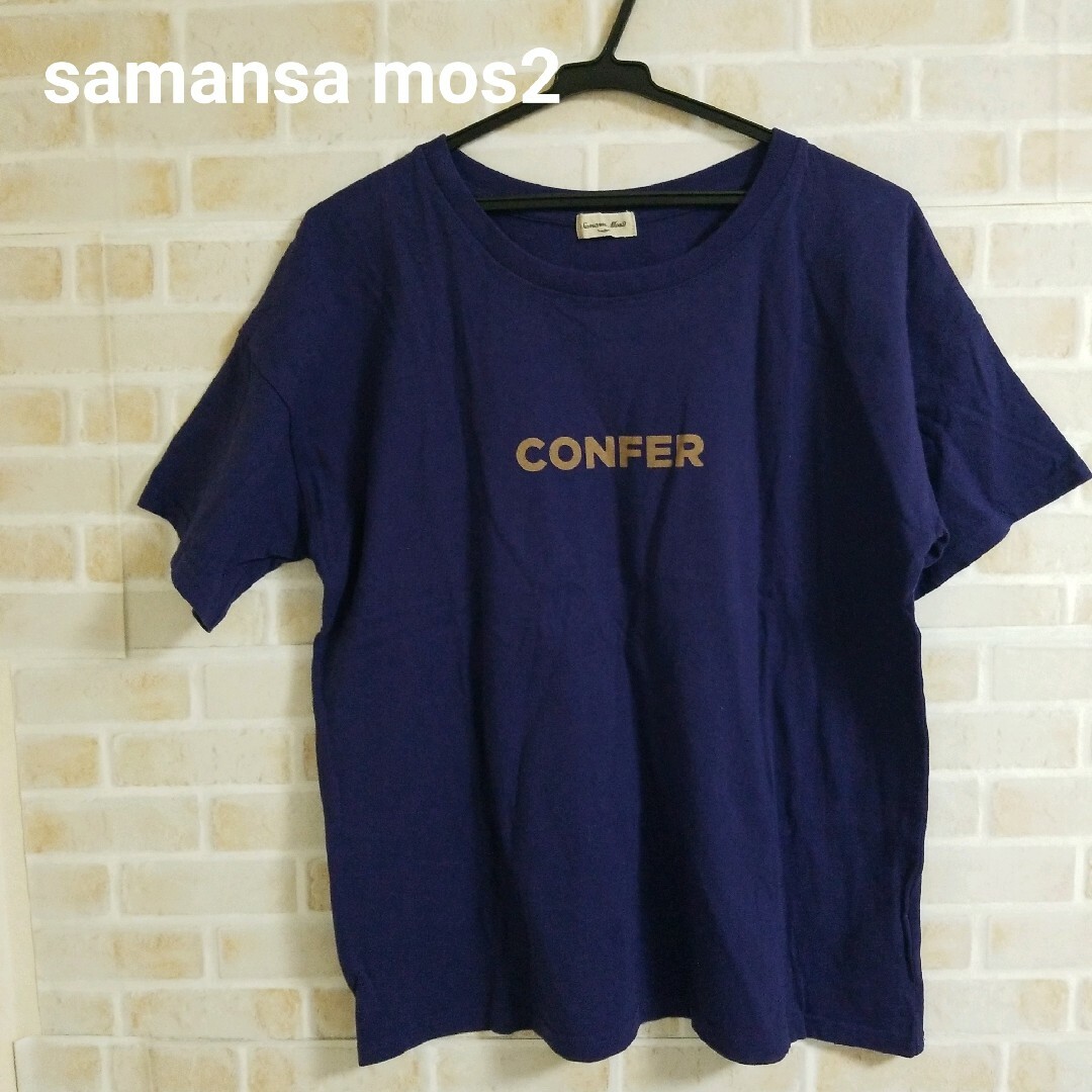 SM2(サマンサモスモス)のsamansa mos2 Tシャツ レディースのトップス(Tシャツ(半袖/袖なし))の商品写真