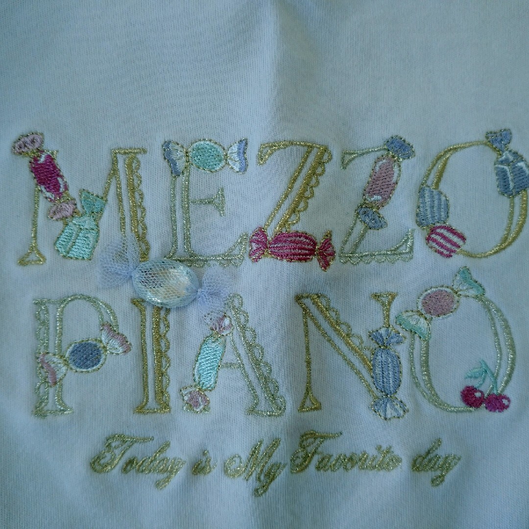 mezzo piano(メゾピアノ)のmezzo piano　長袖　ロンT うすピンク〜うすムラサキ キッズ/ベビー/マタニティのキッズ服女の子用(90cm~)(Tシャツ/カットソー)の商品写真