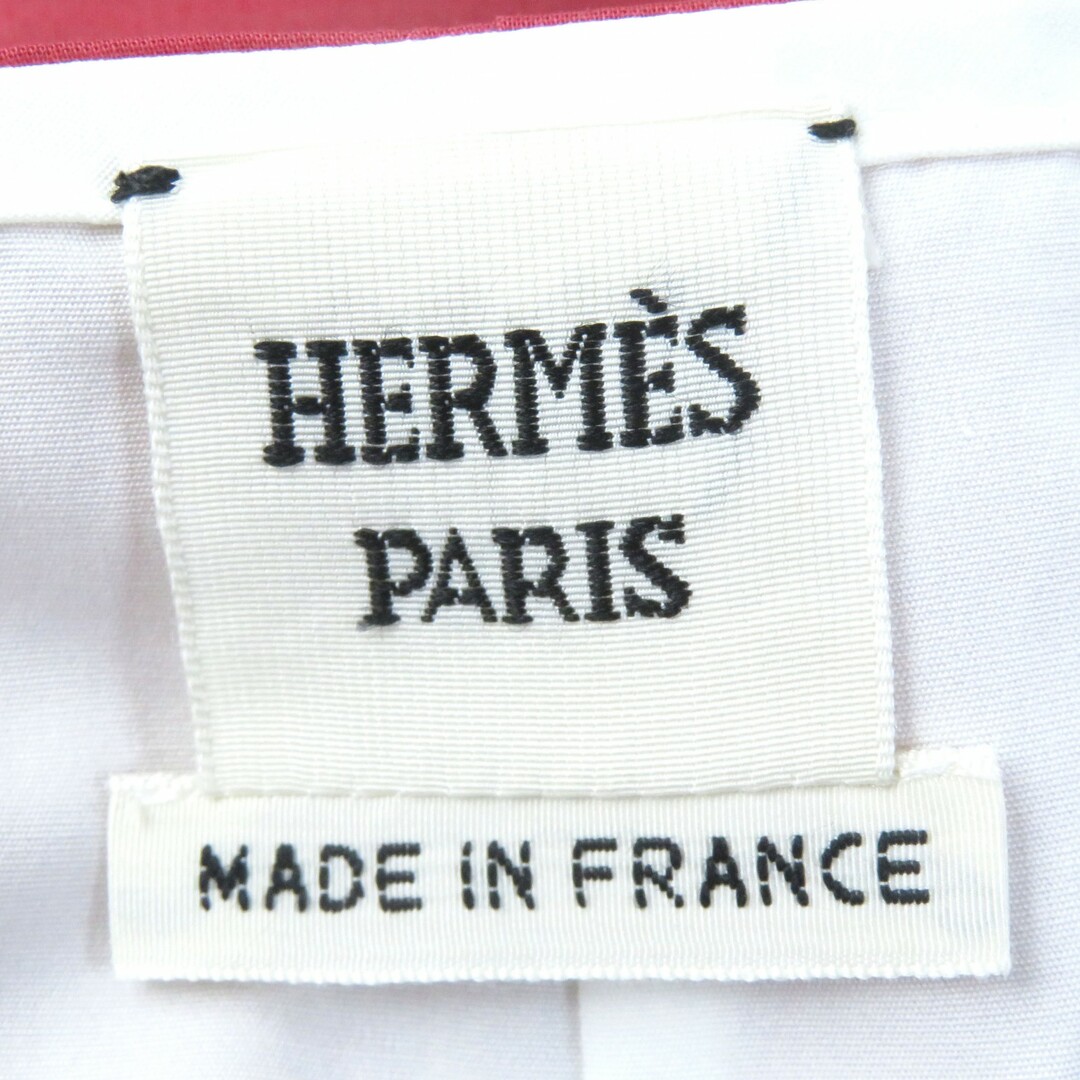 Hermes(エルメス)の未使用品△HERMES エルメス コットン100％ GRENAT JUPE PINCES H POINT H柄 タイトスカート 膝丈 34 フランス製 正規品 レディース レディースのスカート(ひざ丈スカート)の商品写真