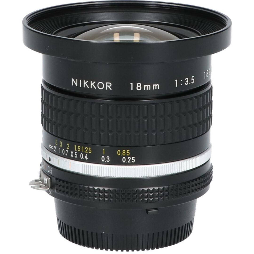 Nikon(ニコン)のＮＩＫＯＮ　ＡＩ１８ｍｍ　Ｆ３．５Ｓ スマホ/家電/カメラのカメラ(レンズ(ズーム))の商品写真