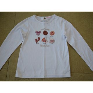 メゾピアノ(mezzo piano)のmezzo piano　長袖ロンT 白(Tシャツ(長袖/七分))