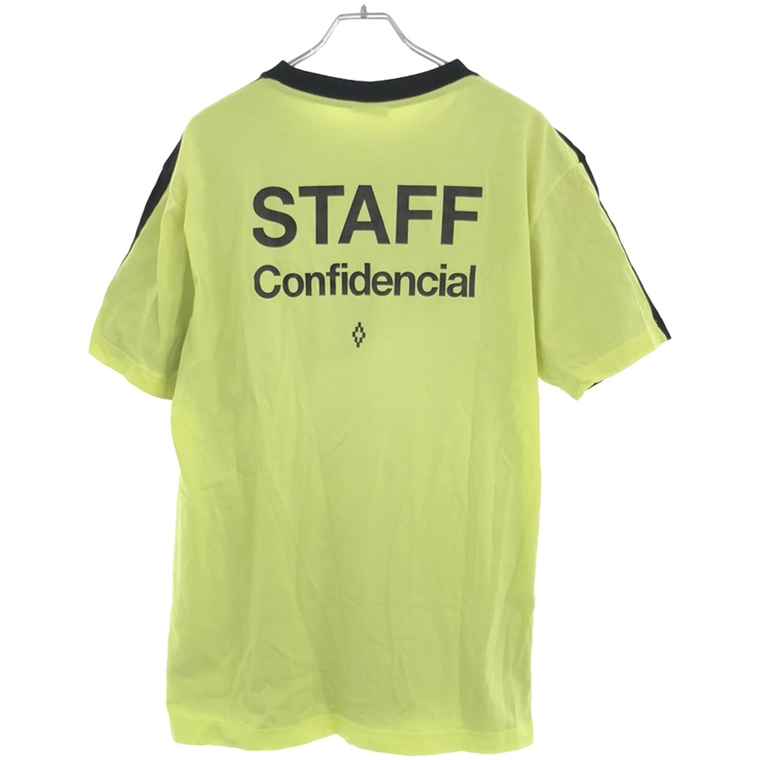 MARCELO BURLON(マルセロブロン)のMARCELO BURLON マルセロバーロン 18SS STAFF CONFIDENCIAL TEE スタッフプリントTシャツ ブラック×イエロー XL CMAA018S19001043 メンズのトップス(Tシャツ/カットソー(半袖/袖なし))の商品写真