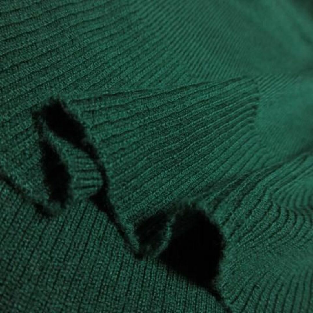 ZARA(ザラ)のザラ ニット 長袖 ドルマン ボリューム袖 M 緑 230130AO11A レディースのトップス(ニット/セーター)の商品写真