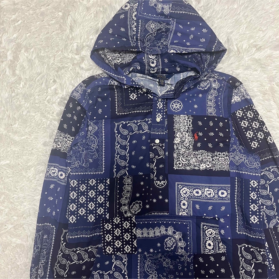 POLO RALPH LAUREN(ポロラルフローレン)のPOLO RALPHLAUREN ペイズリー アノラック パーカー 現行 XL メンズのトップス(パーカー)の商品写真