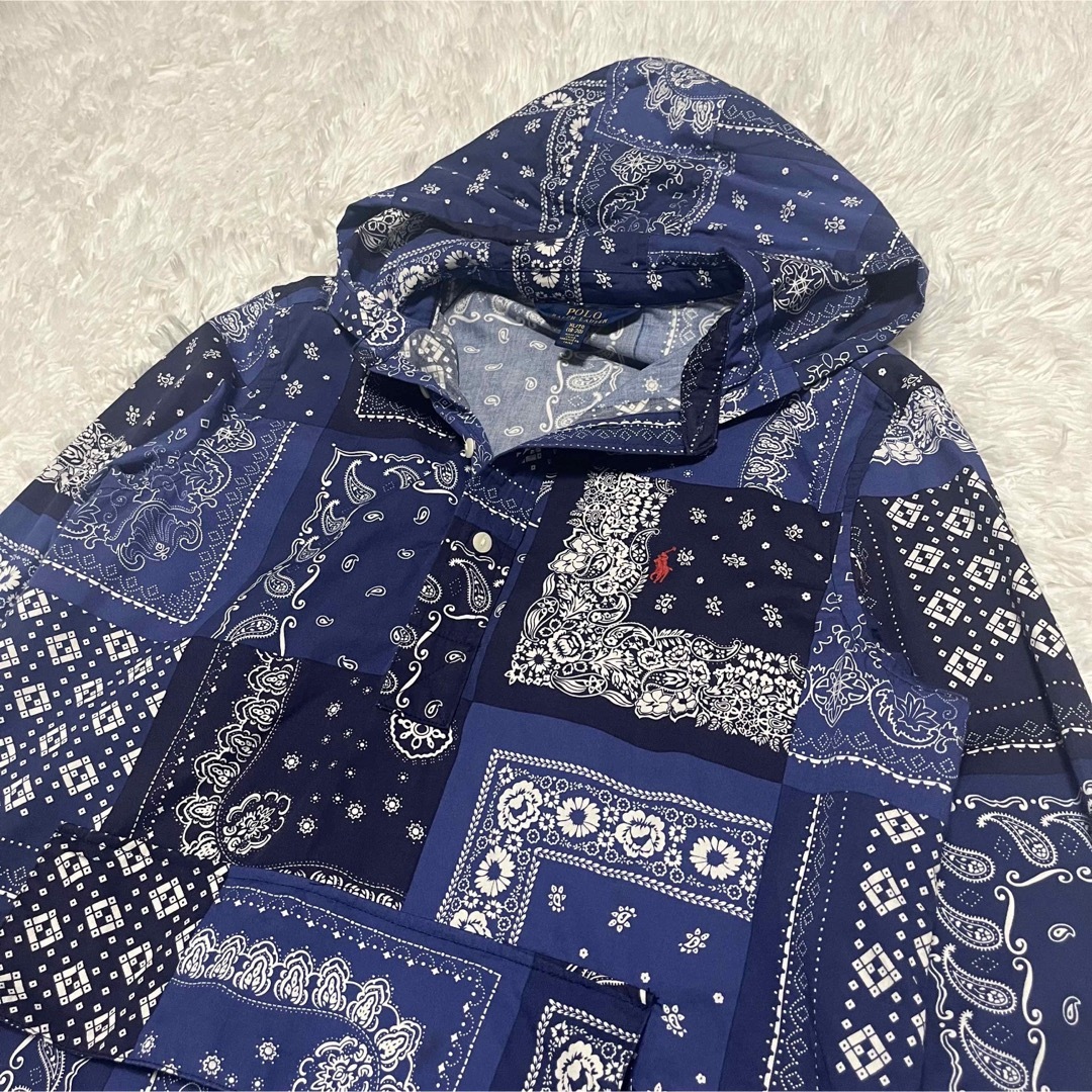 POLO RALPH LAUREN(ポロラルフローレン)のPOLO RALPHLAUREN ペイズリー アノラック パーカー 現行 XL メンズのトップス(パーカー)の商品写真