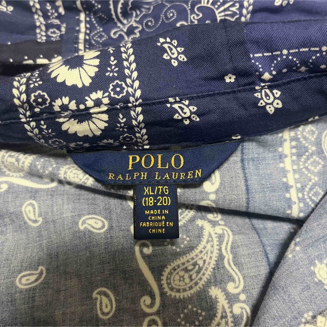 POLO RALPH LAUREN(ポロラルフローレン)のPOLO RALPHLAUREN ペイズリー アノラック パーカー 現行 XL メンズのトップス(パーカー)の商品写真