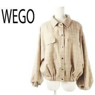 WEGO - ウィゴー シャツブルゾン チェック F ベージュ 230130CK15A