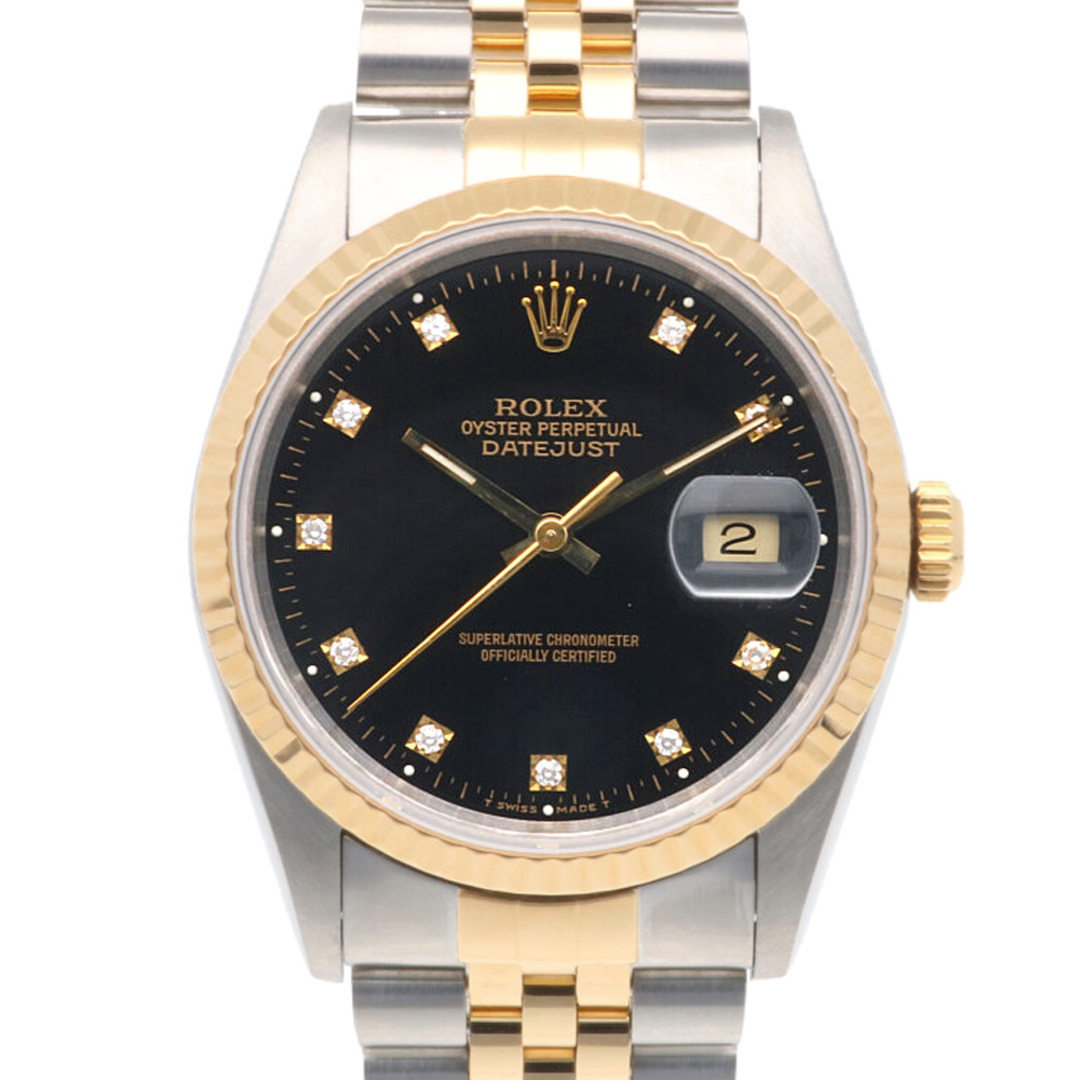 ROLEX(ロレックス)のロレックス デイトジャスト オイスターパーペチュアル 腕時計 時計 ステンレススチール 16233G 自動巻き メンズ 1年保証 ROLEX  中古 メンズの時計(腕時計(アナログ))の商品写真