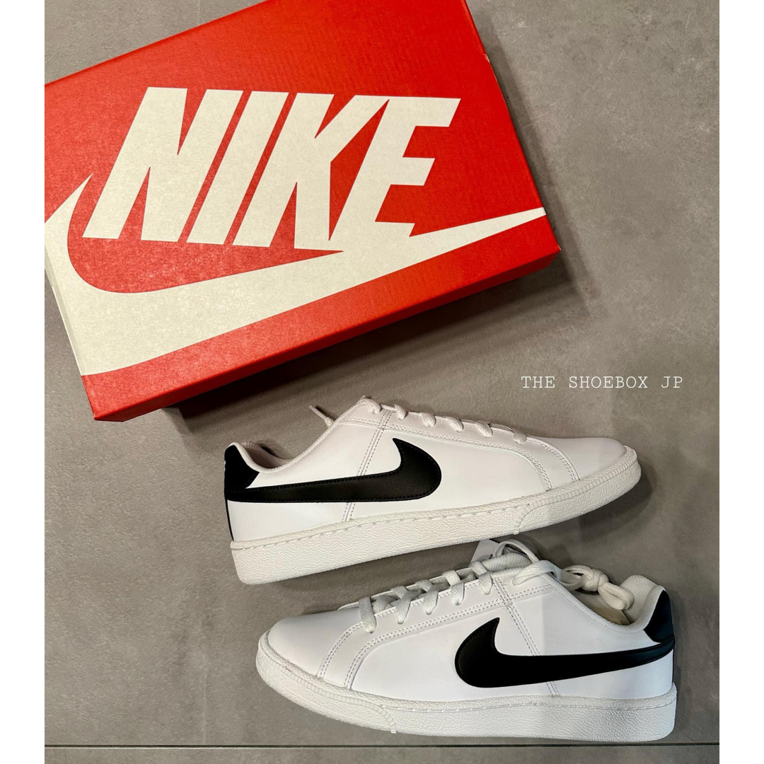 NIKE - 新品!ナイキ コート ロイヤル COURT ROYALE 白黒 27cmの NIKE - 新品!ナイキ コート ロイヤル COURT ROYALE 白黒 27cmの