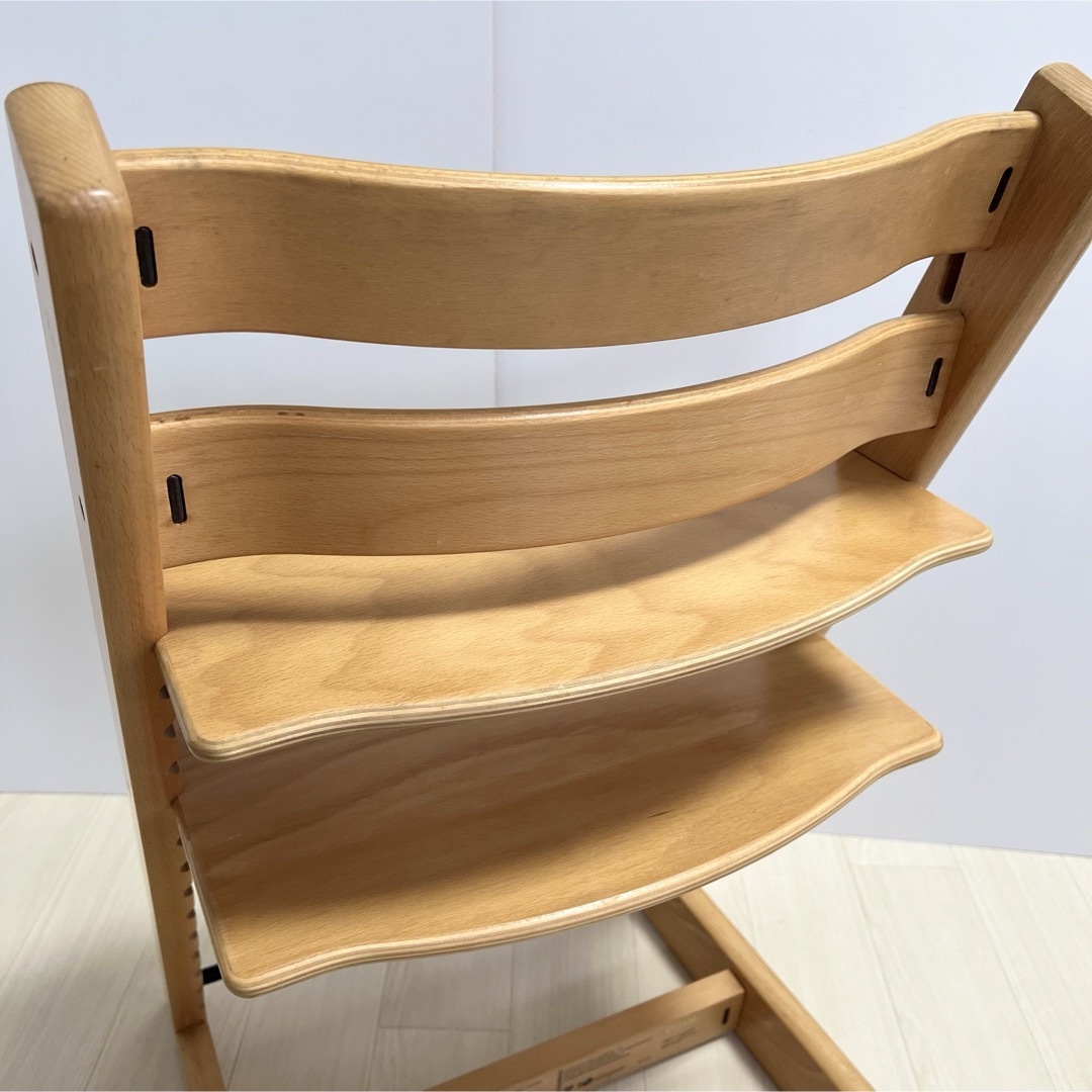 Stokke(ストッケ)のストッケ トリップトラップ STOKKE ナチュラル ベビーセット付 キッズ/ベビー/マタニティの寝具/家具(その他)の商品写真