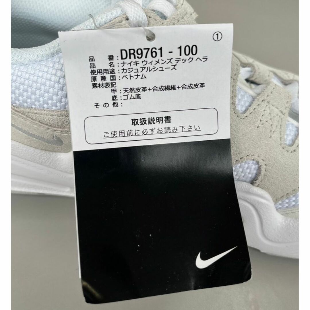 NIKE(ナイキ)の新品 ナイキ レディース テック ヘラ ホワイト 22.5cm レディースの靴/シューズ(スニーカー)の商品写真