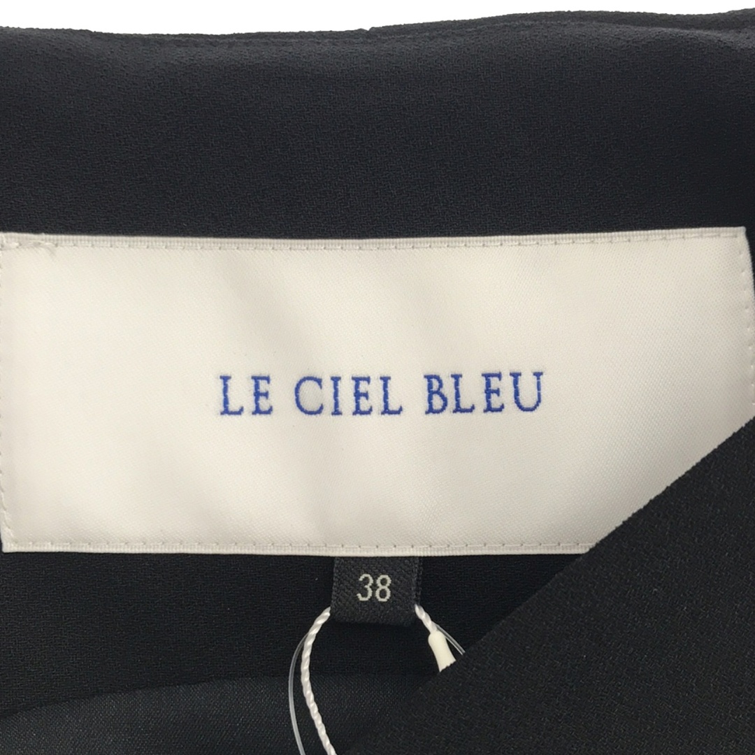 LE CIEL BLEU(ルシェルブルー)のLE CIEL BLEU ルシェルブルー ノースリーブワンピース 16A65002 ブラック 38 レディースのワンピース(ひざ丈ワンピース)の商品写真