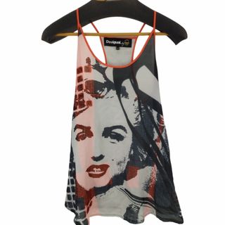 Desigual(デシグアル) フェイス タンクトップ ラメ糸 レディース