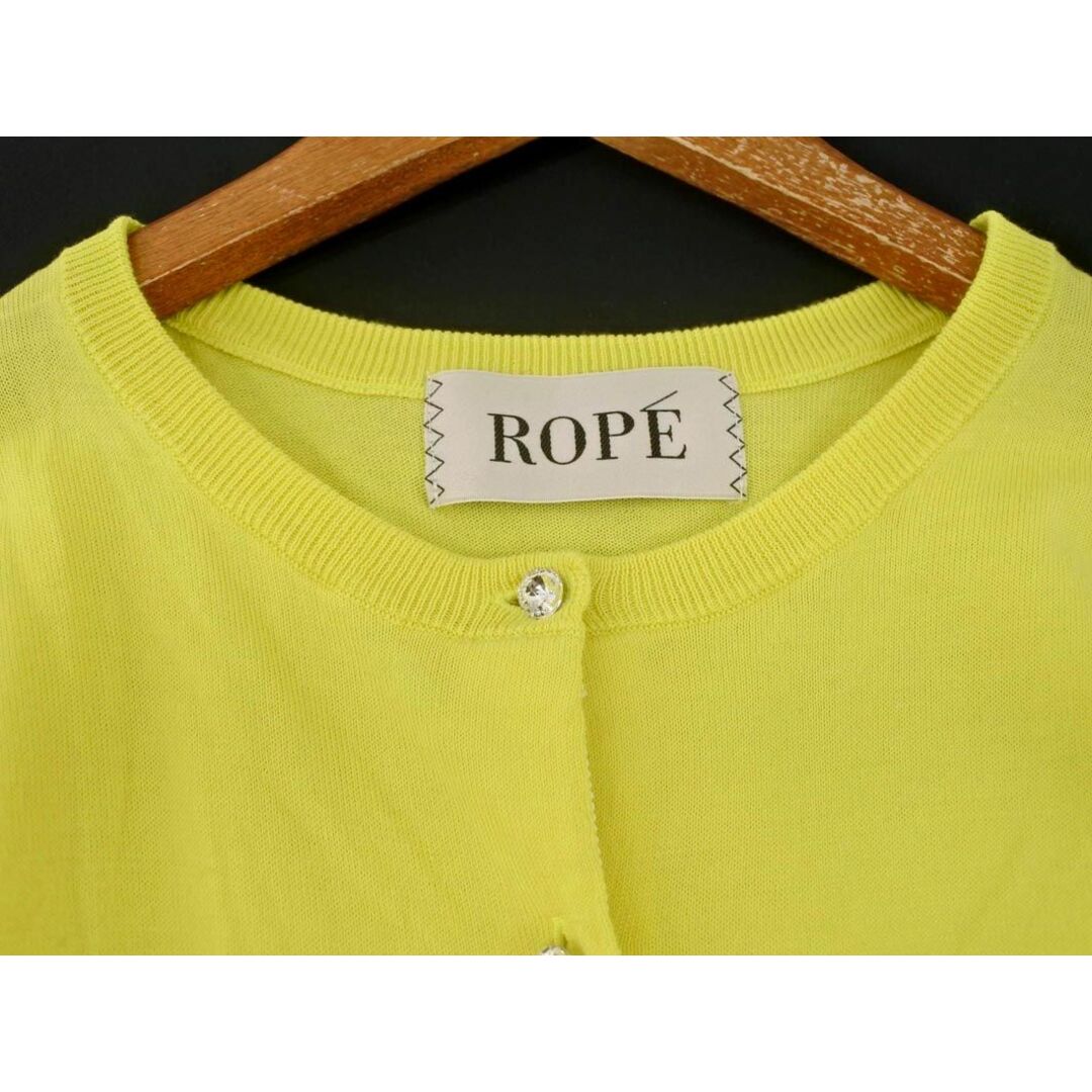 ROPE’(ロペ)のROPE ロペ カーディガン sizeM/黄 ■◇ レディース レディースのトップス(カーディガン)の商品写真