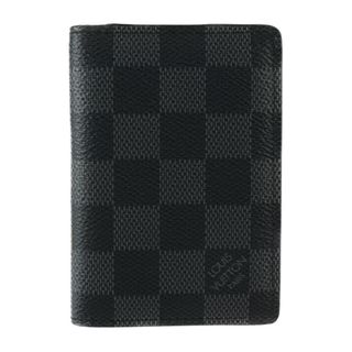 ルイヴィトン(LOUIS VUITTON)のLOUIS VUITTON ルイ ヴィトン  オーガナイザー ドゥ ポッシュ カードケース N63143 ダミエグラフィットキャンバス   グレー ブラック   【本物保証】(パスケース/IDカードホルダー)