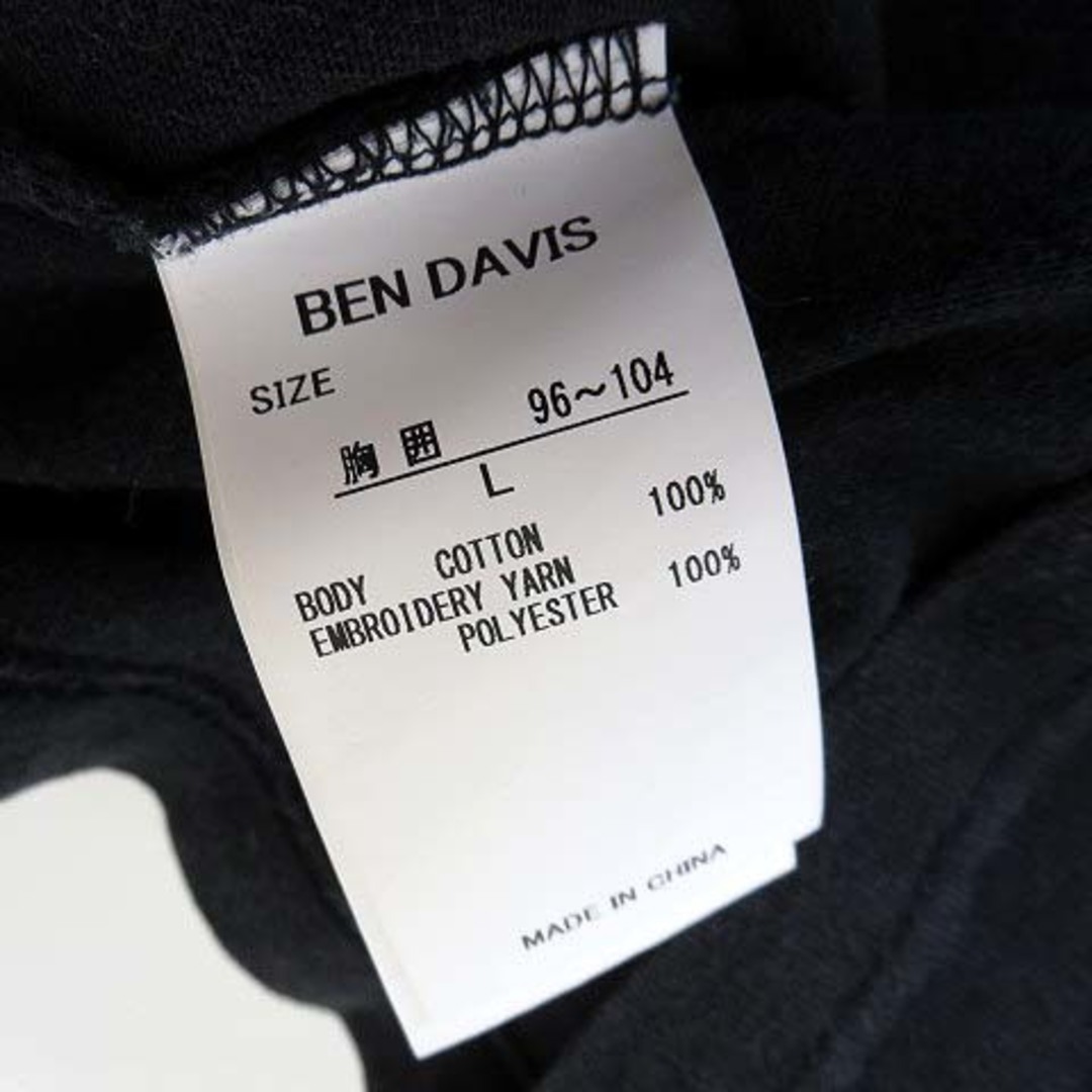 BEN DAVIS(ベンデイビス)のベンデイビス BEN DAVIS Tシャツ カットソー 半袖 L 黒 ブラック  メンズのトップス(Tシャツ/カットソー(半袖/袖なし))の商品写真