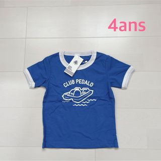 プチバトー(PETIT BATEAU)のプチバトー　プリント半袖Tシャツ　4ans (Tシャツ/カットソー)