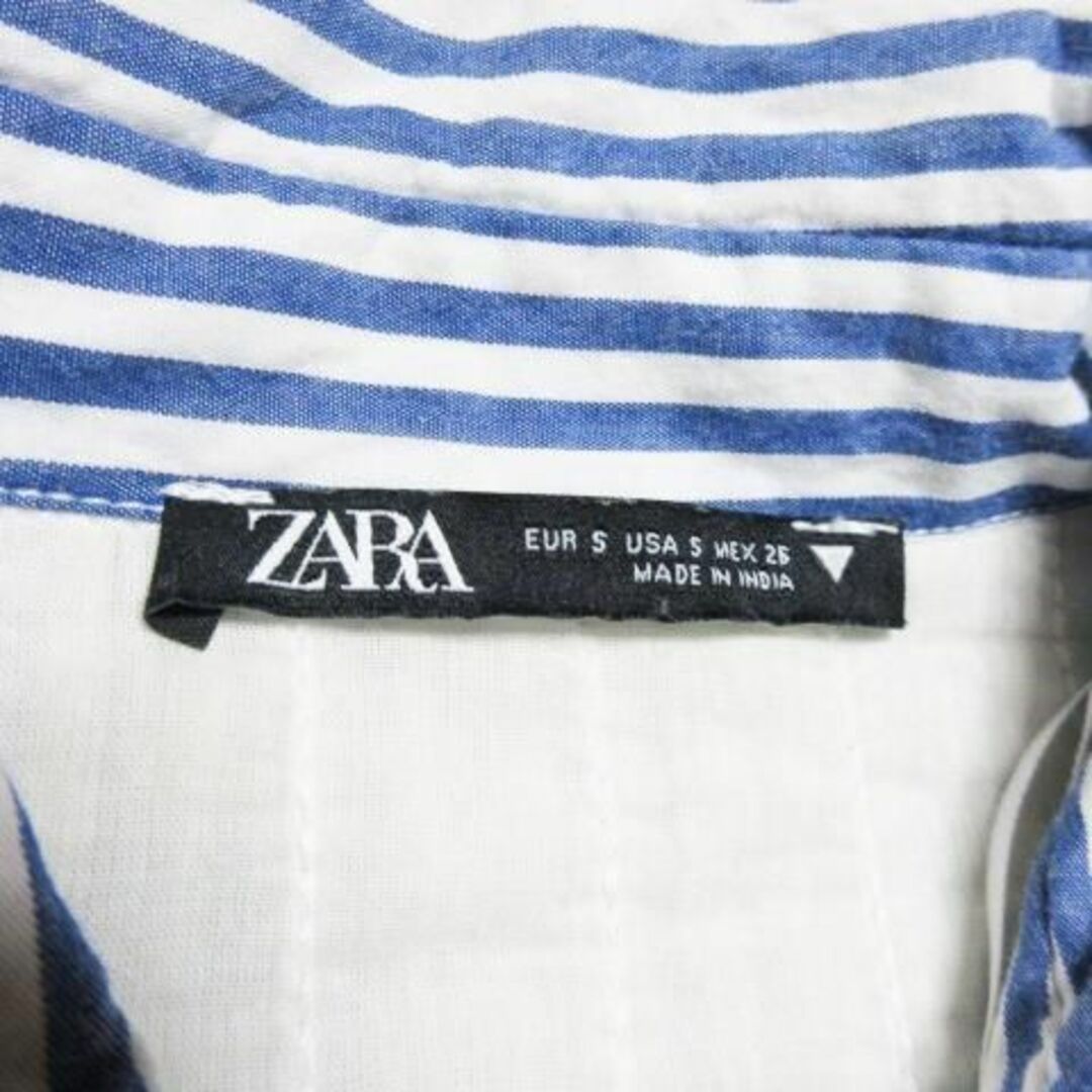 ZARA(ザラ)のザラ 五分袖シャツ ショート丈 キルティング 厚手 S 230426AO15A レディースのトップス(シャツ/ブラウス(半袖/袖なし))の商品写真