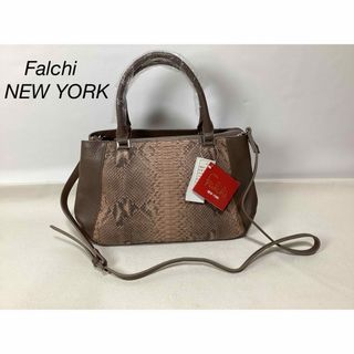 ファルチニューヨーク(falchi New York)のFalchi NEW YORK パイソン　牛革　ショルダーバッグ(ショルダーバッグ)