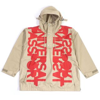 バーバリー(BURBERRY)の未使用品□BURBERRY バーバリー 22SS 8051865 ユニバーサルパスポート フーデッド ハーフZIP アノラックパーカー ブルゾンジャケット ベージュ M イタリア製 正規品 メンズ(ブルゾン)