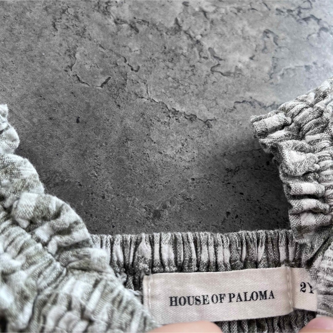 HOUSE OF PALOMA ハウスオブパロマ シャーリング ブラウス 2Y キッズ/ベビー/マタニティのベビー服(~85cm)(シャツ/カットソー)の商品写真