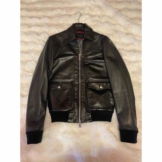 ディースクエアード(DSQUARED2)のDsquared2 レザーライダースジャケット 希少(レザージャケット)