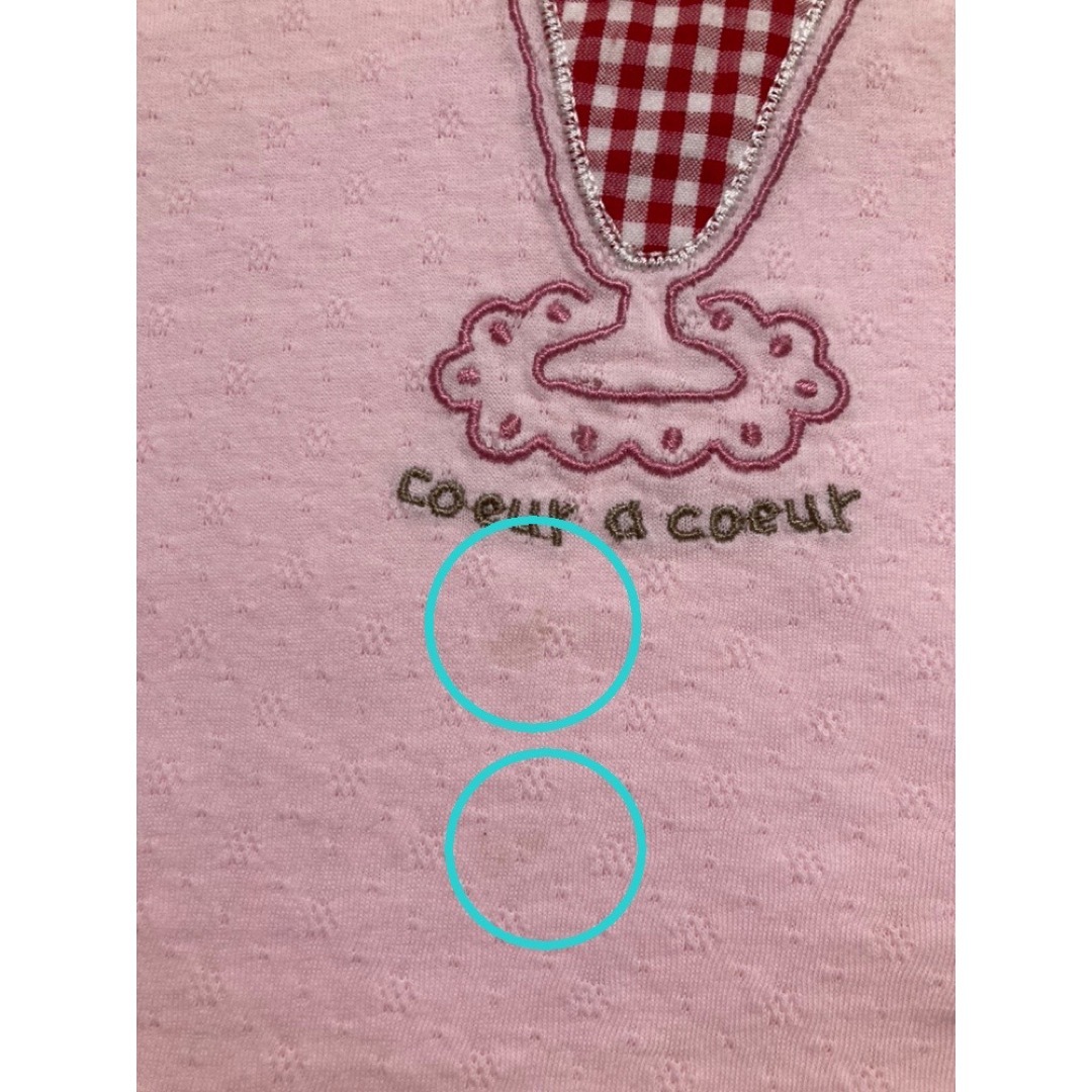 coeur a coeur(クーラクール)のクーラクール　パフェTシャツ　95  ピンク キッズ/ベビー/マタニティのキッズ服女の子用(90cm~)(Tシャツ/カットソー)の商品写真