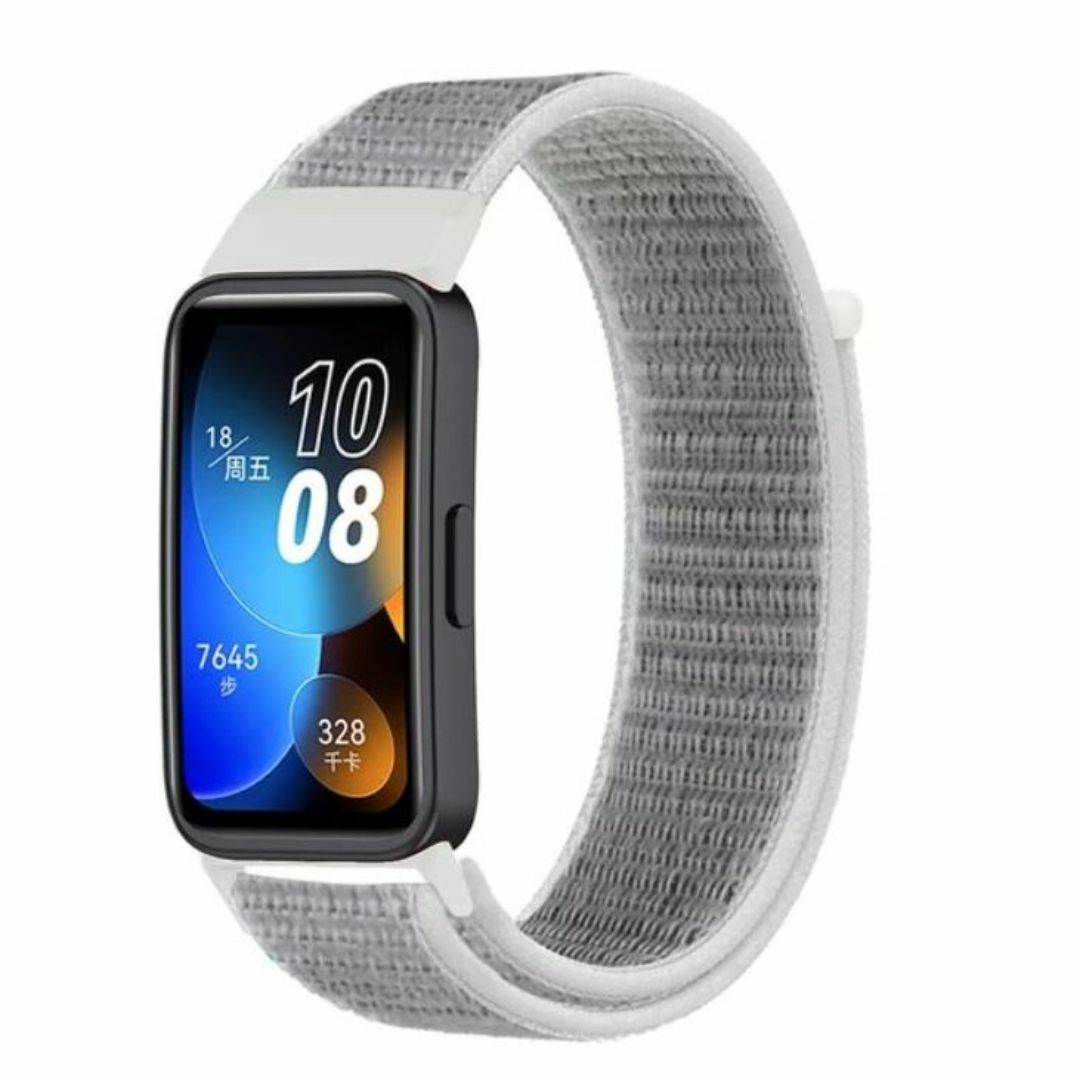 HUAWEI Band 9 8 ホワイト ベルト バンド ナイロン ループ 交換 スマホ/家電/カメラのスマホアクセサリー(モバイルケース/カバー)の商品写真