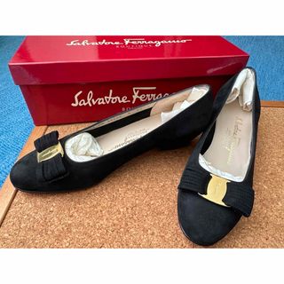 サルヴァトーレフェラガモ(Salvatore Ferragamo)のSalvatore Ferragamo フェラガモ パンプス 黒23cm/6C(ハイヒール/パンプス)