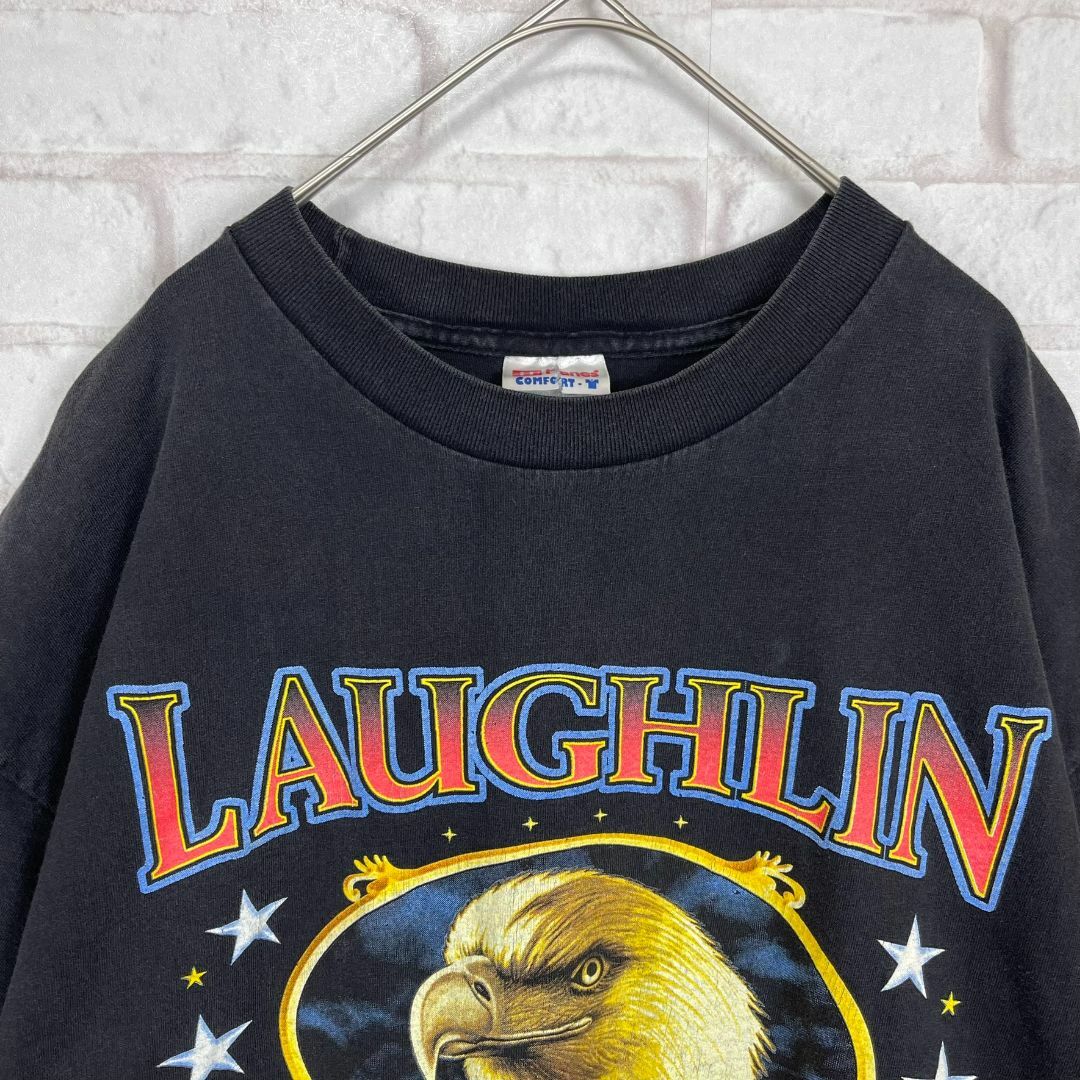 VINTAGE(ヴィンテージ)のLAUGHLIN RIVER RUN 2000 両面プリント Tシャツ メンズのトップス(Tシャツ/カットソー(半袖/袖なし))の商品写真