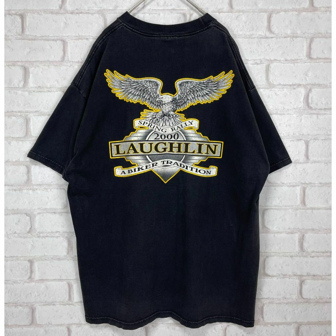 VINTAGE(ヴィンテージ)のLAUGHLIN RIVER RUN 2000 両面プリント Tシャツ メンズのトップス(Tシャツ/カットソー(半袖/袖なし))の商品写真