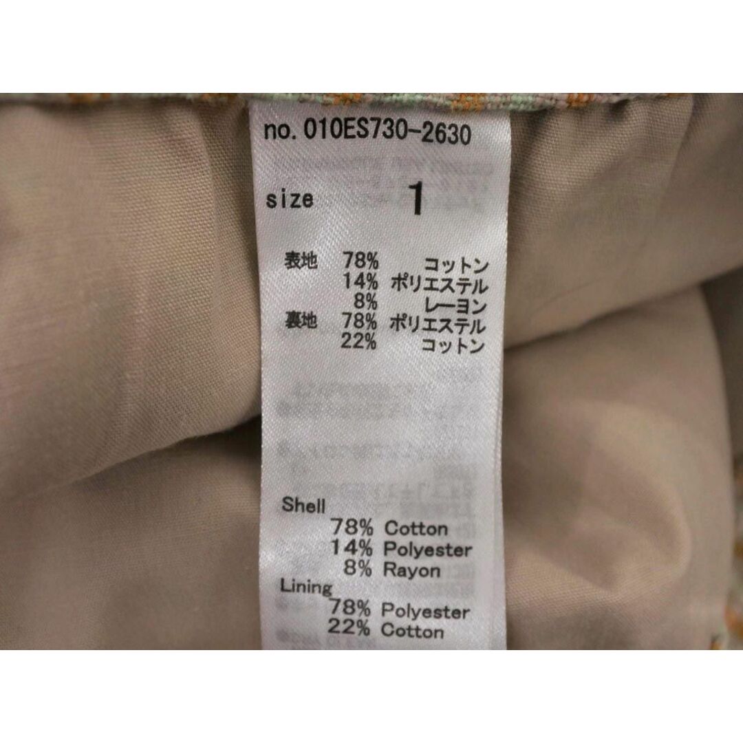 moussy(マウジー)のMOUSSY マウジー チェック Aライン 台形 スカート size1/オレンジ ■◇ レディース レディースのスカート(ミニスカート)の商品写真