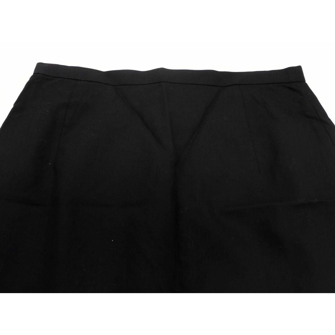 kumikyoku（組曲）(クミキョク)のKUMIKYOKU 組曲 ウール100% Aライン 台形 スカート size3/黒 ■■ レディース レディースのスカート(ひざ丈スカート)の商品写真