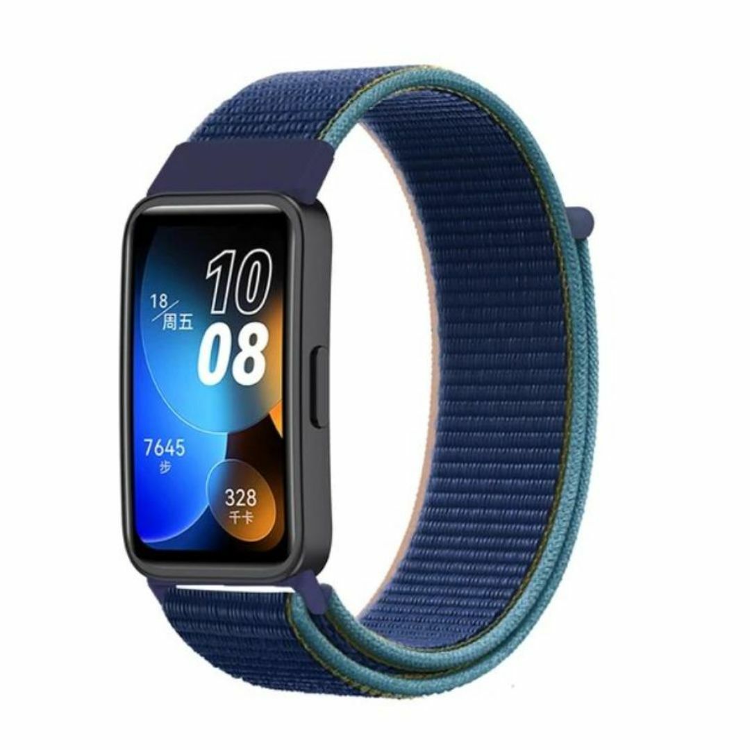 HUAWEI Band 8 ネイビー 替えベルト バンド ナイロン ループ 交換 スマホ/家電/カメラのスマホアクセサリー(モバイルケース/カバー)の商品写真