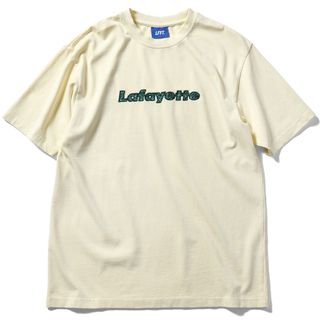 ラファイエット(Lafayette)のラファイエット★ ナチュラル/グリーン★ペイズリーロゴTシャツ★希少サイズXXL(Tシャツ/カットソー(半袖/袖なし))