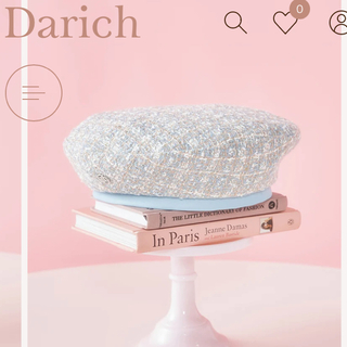 ダーリッチ(Darich)のDarich ダーリッチ　ファンシーツイードベレー　サックス(ハンチング/ベレー帽)
