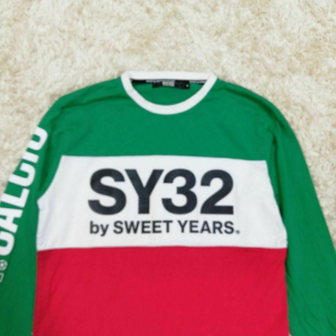 SY32 BY SWEET YEARS(エスワイサーティトゥバイスィートイヤーズ)のSY32 by SWEET YEARS　ロンT　長袖Tシャツ　ビッグロゴ　メンズ メンズのトップス(Tシャツ/カットソー(七分/長袖))の商品写真