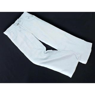 ランズエンド(LANDS’END)のLANDS' END ランズエンド リネン100% ワイド パンツ size7AR/水色 ■◇ レディース(その他)