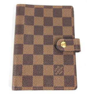 ルイヴィトン(LOUIS VUITTON)のルイヴィトン LOUIS VUITTON アジェンダPM R20700 ダミエ システム手帳 ステーショナリー 手帳カバー ダミエキャンバス エベヌ ブラウン(手帳)