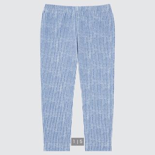 ユニクロ(UNIQLO)の新品 UNIQLO レギンス 110cm ヒッコリー レギュラーフィット10部丈(パンツ/スパッツ)