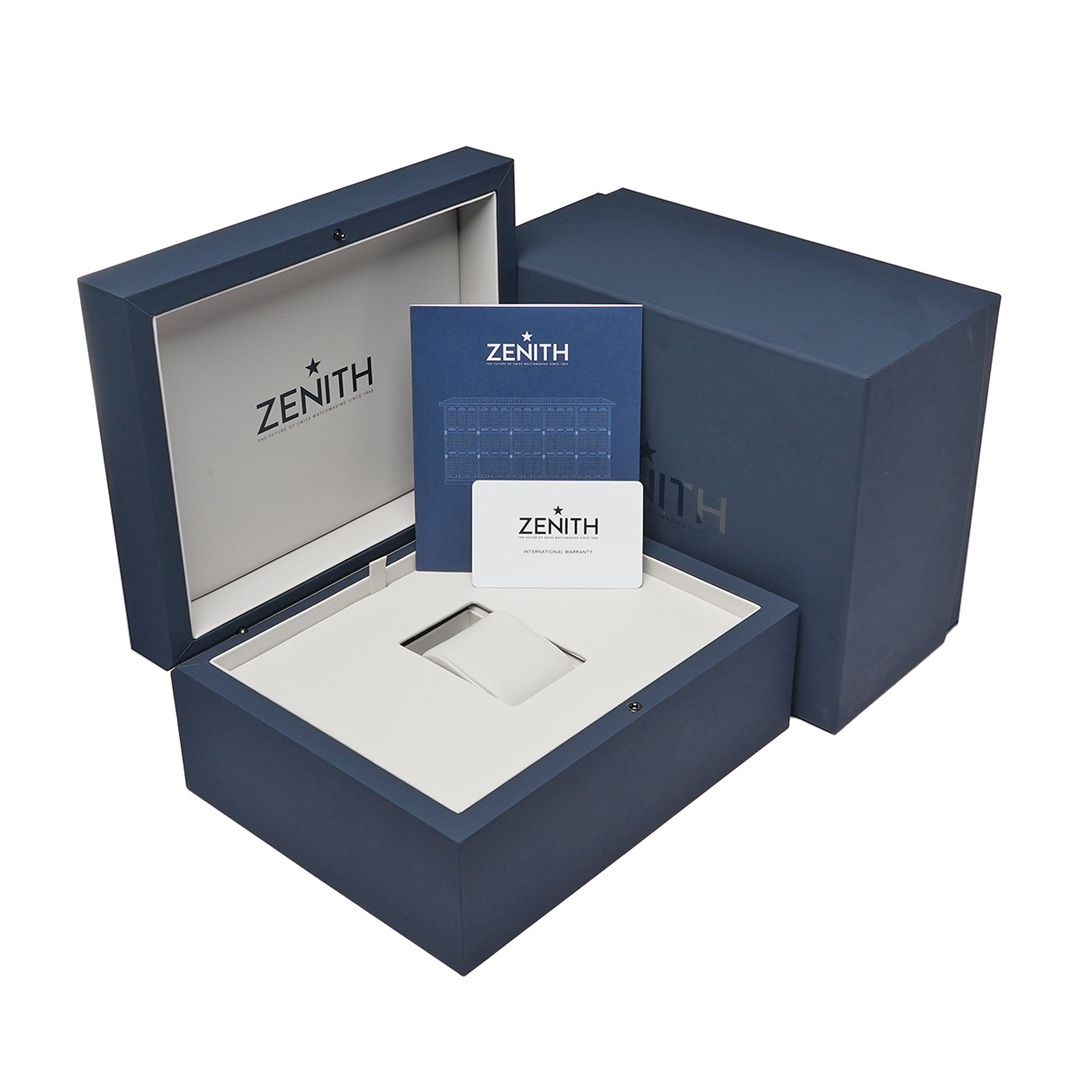 ZENITH(ゼニス)の中古 ゼニス ZENITH 03.3106.3600/55.M3100 アイスブルー /シルバー メンズ 腕時計 メンズの時計(腕時計(アナログ))の商品写真