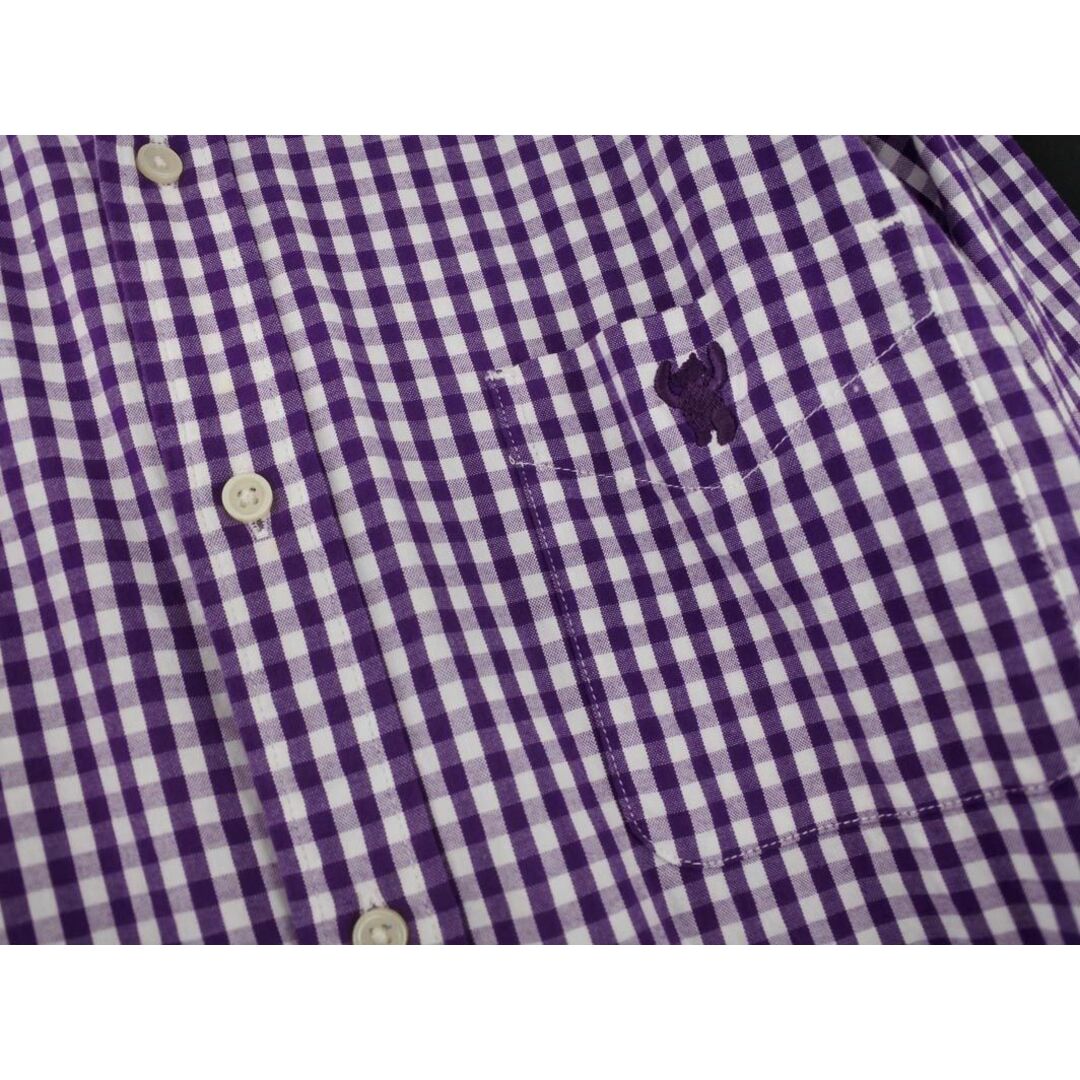 coen(コーエン)のcoen コーエン ギンガムチェック シャツ sizeL/白ｘ紫 ■◇ メンズ メンズのトップス(シャツ)の商品写真