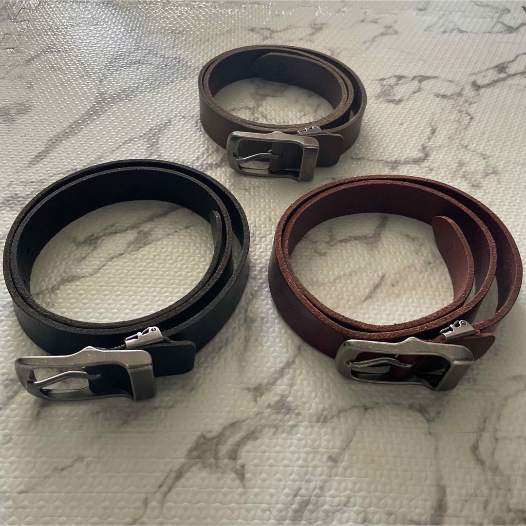 beltlab(ベルトラボ)のベルトラボ beltlab レザー 牛革 Belt ベルト 幅3cm 3本セット メンズのファッション小物(ベルト)の商品写真