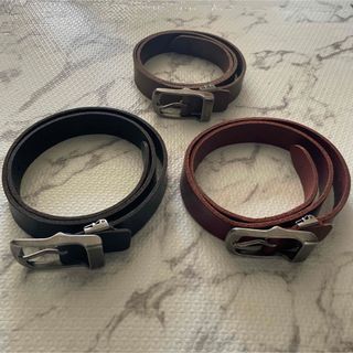 beltlab - ベルトラボ beltlab レザー 牛革 Belt ベルト 幅3cm 3本セット