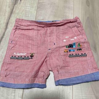 kladskap - クレードスコープ☆電車刺繍ハーフパンツ